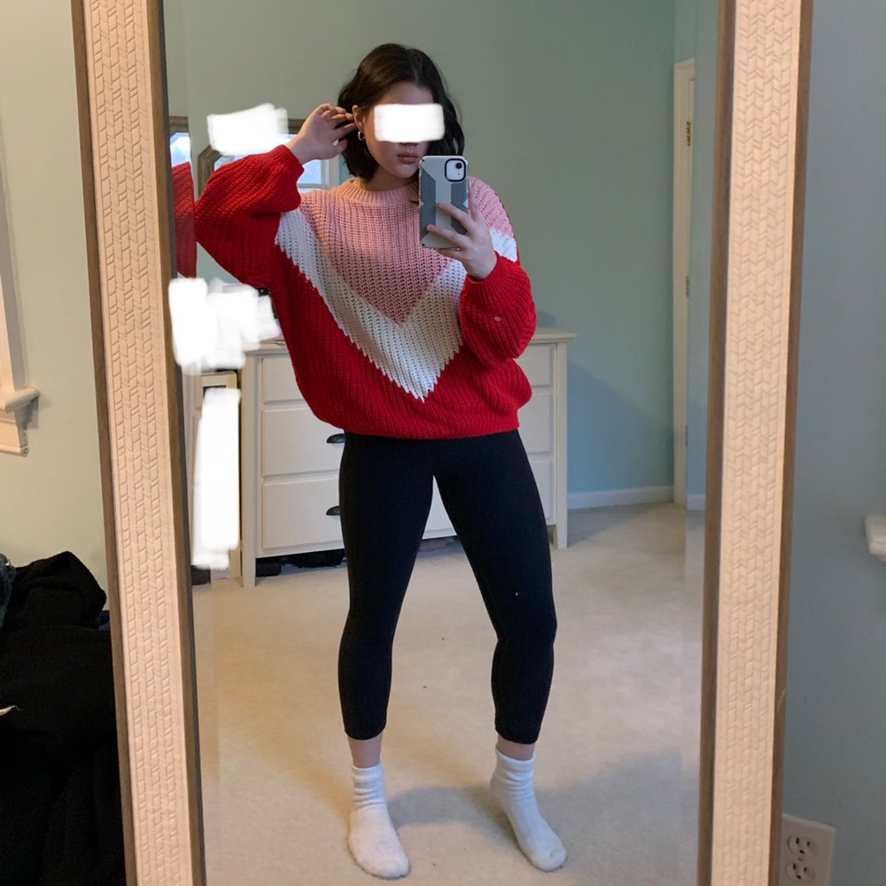 Color-block sweater
